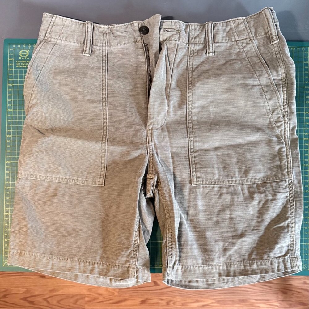 Outerknown Voyager Utility Short - Size 32 - Olive Drab